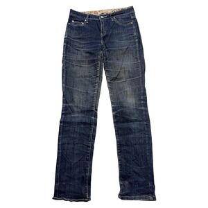 Jeanswest Jeans Womens 28/11 Blue Medium Wash Mid Rise Straight Stretch Denim